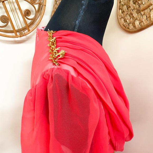 Vintage 70s Chiffon Formal Gown - Picture 8 of 8